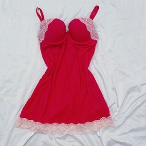Victoria’s Secret Hot Pink Lace Nighty ❤️